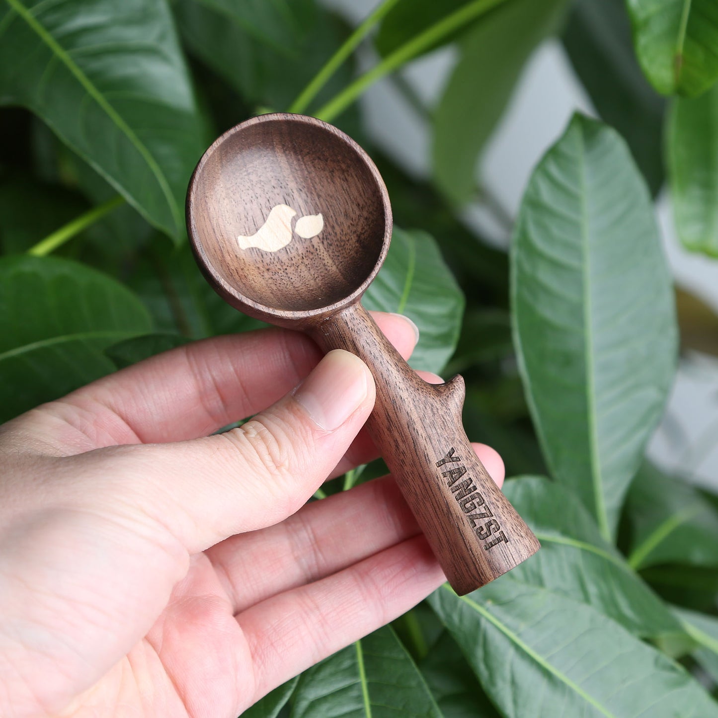 Custom Walnut Wood Coffee Scoop,Personalized Coffee Measuring Spoon,Eco-Friendly Coffee Gift,Great for Coffee Lovers,Ideal for Home&Café Use