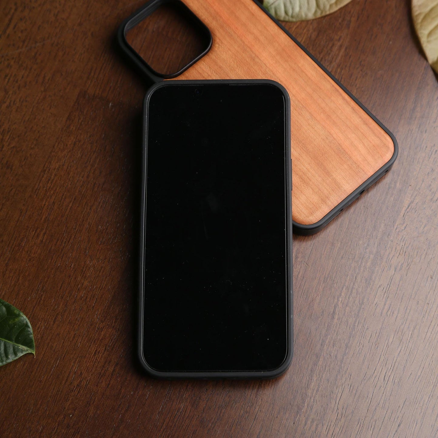 Wooden Phone Case,Customizable MagSafe Case for iPhone 16,15,14,13 Pro Max,Personalized Engraving,Premium Wooden Protection for iPhone