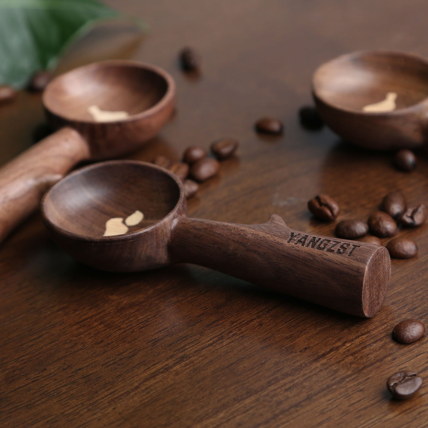 Custom Walnut Wood Coffee Scoop,Personalized Coffee Measuring Spoon,Eco-Friendly Coffee Gift,Great for Coffee Lovers,Ideal for Home&Café Use