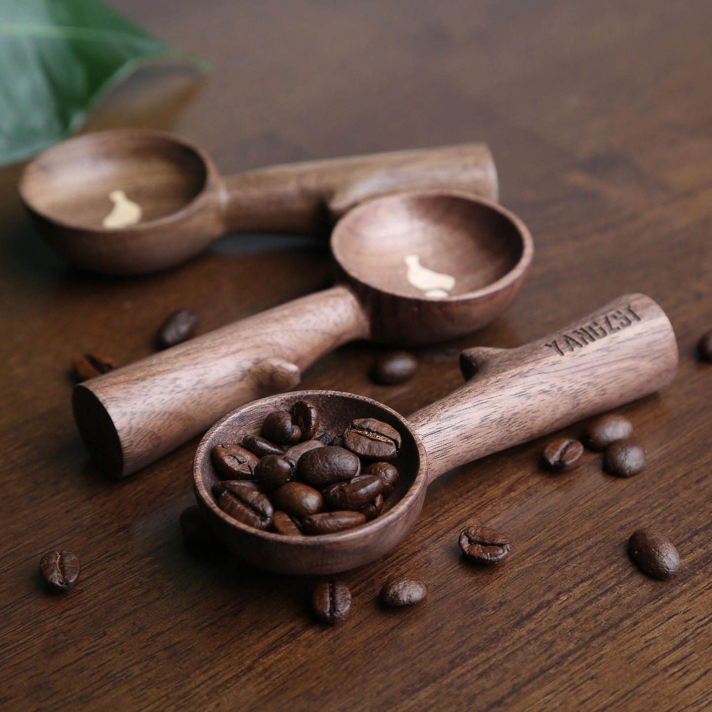 Custom Walnut Wood Coffee Scoop,Personalized Coffee Measuring Spoon,Eco-Friendly Coffee Gift,Great for Coffee Lovers,Ideal for Home&Café Use