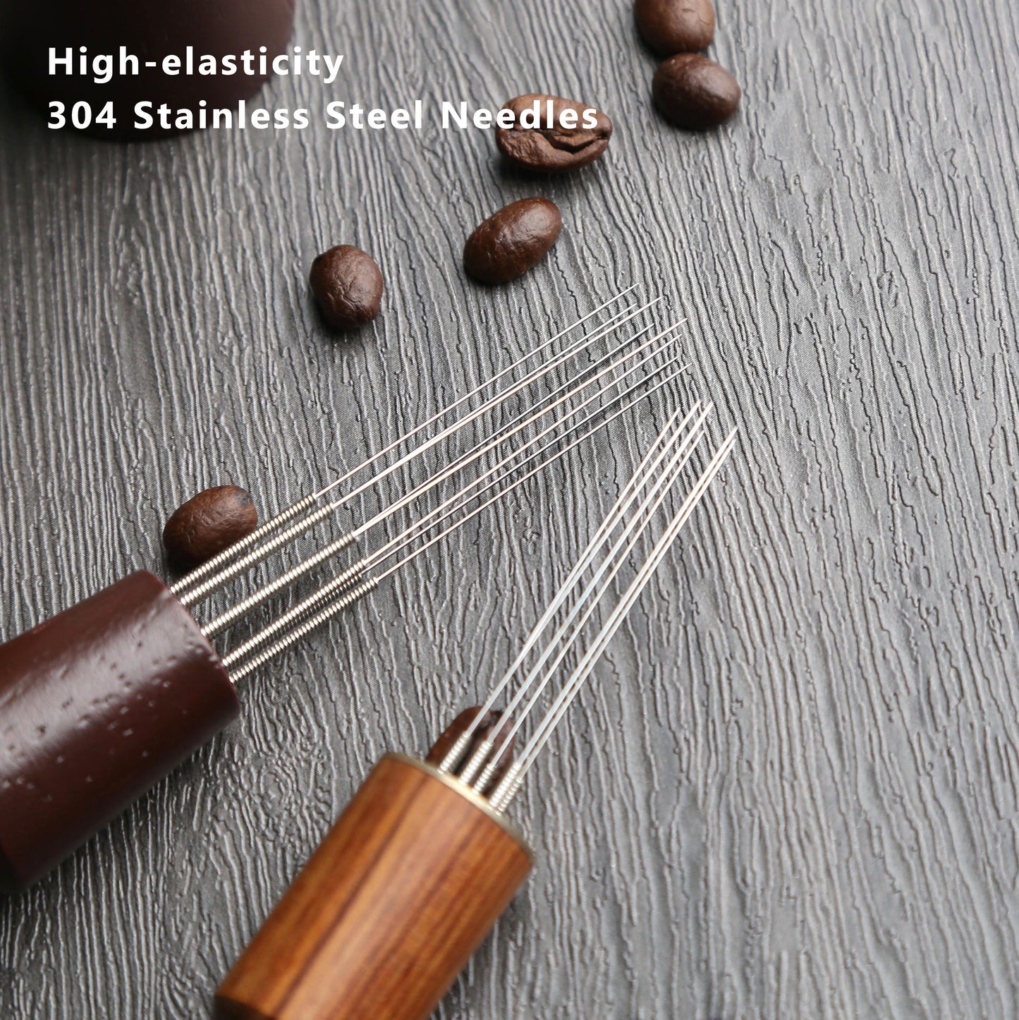 2pcs Wooden WDT Tool,Espresso Coffee Stirrer,6/8 Needles,Distribution Tool,Barista Tool,Custom Name Engraving,Ideal for Home/Coffee Shop Use