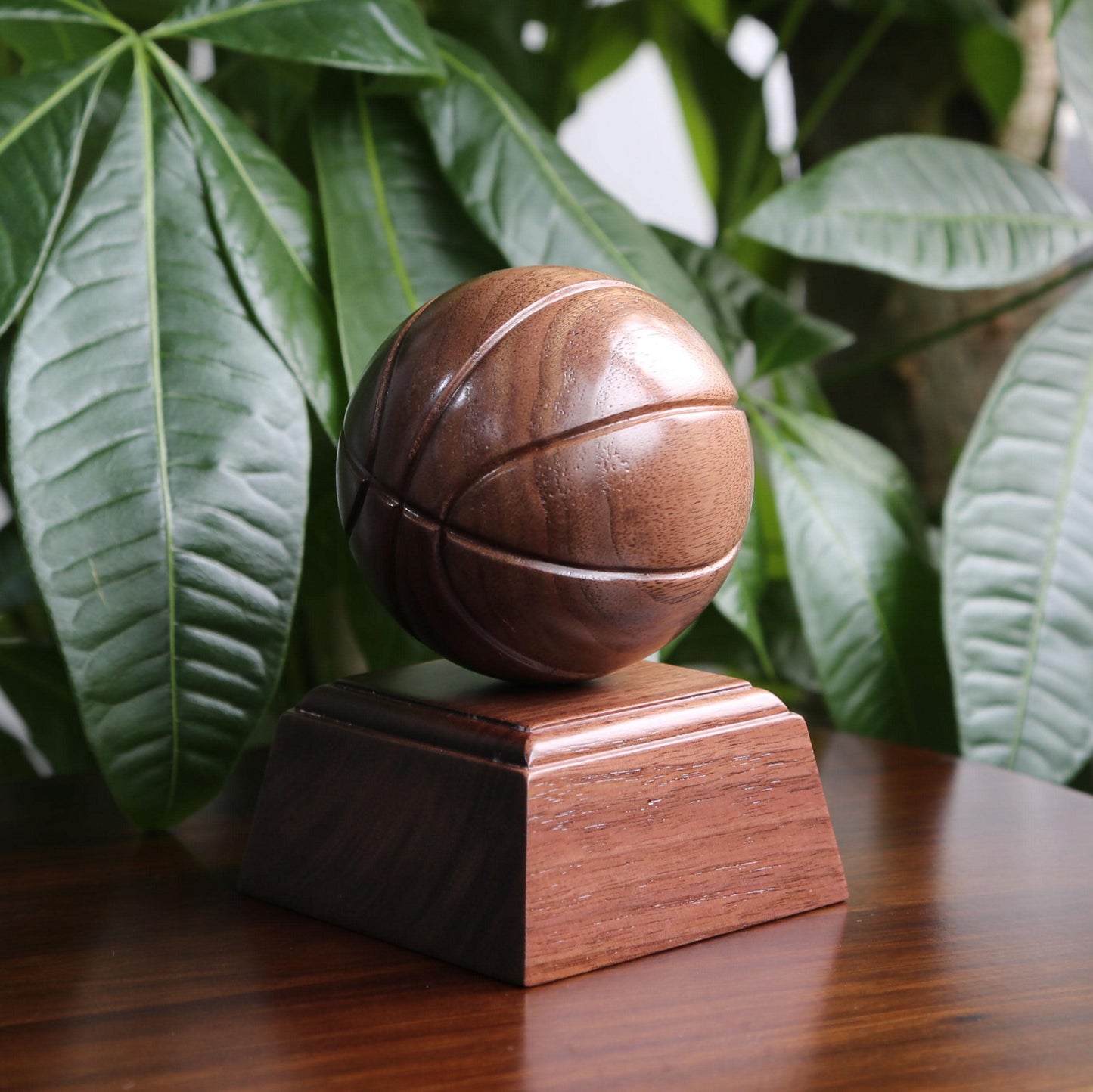 Walnut Basketball Ornament,Personalized Engraving,Gift for Boyfriend,Kids,Friends,Basketball Lovers,Sports Bedroom,Custom Gift for Fans