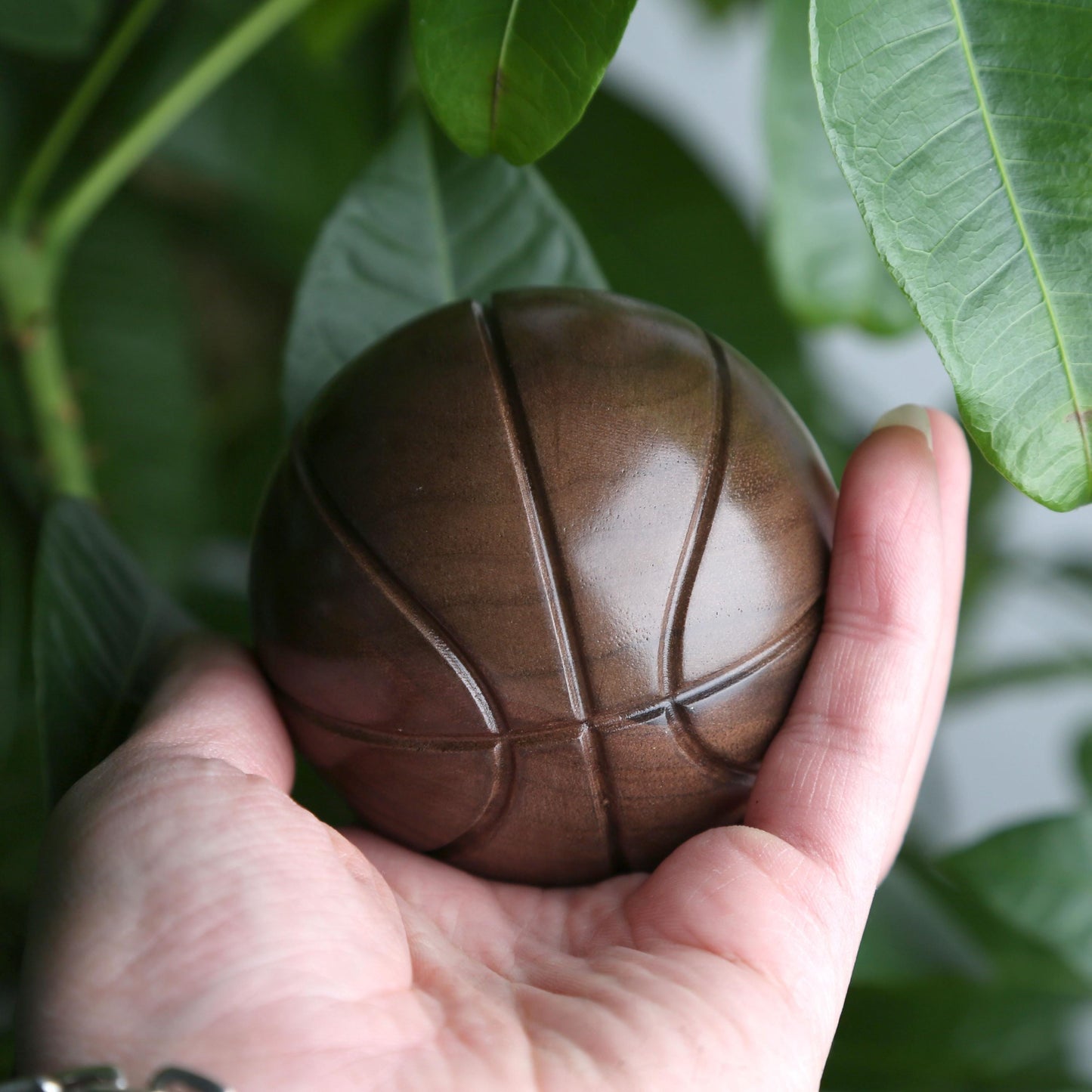 Walnut Basketball Ornament,Personalized Engraving,Gift for Boyfriend,Kids,Friends,Basketball Lovers,Sports Bedroom,Custom Gift for Fans