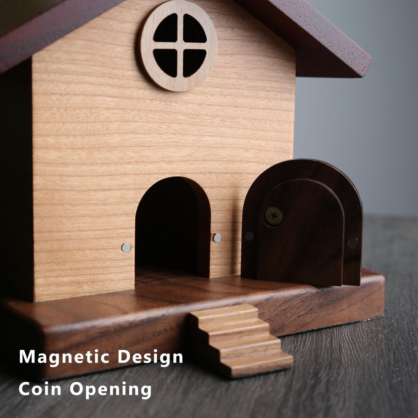 Personalized Wooden Piggy Bank,Flying House Coin Bank,Kids Money Box,Custom Name Kids Bank,Gifts for Kids,Baby Birthday Gift,Unique Bank