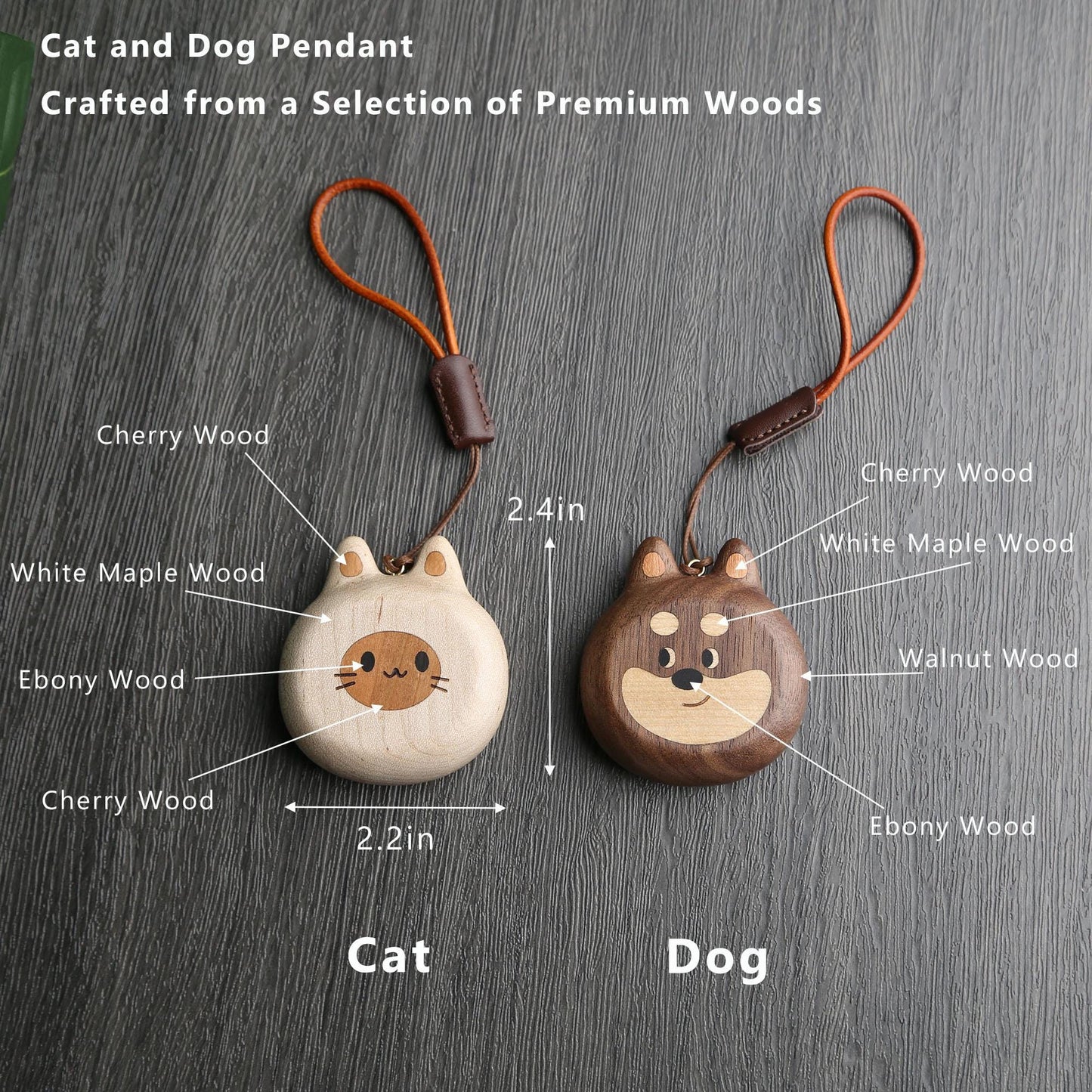 Personalized Wooden Cat/Dog Keychain,Custom Bag Charm for Couples,Engraved Name Gift,Unique Purse Accessory,Gifts for Men & Women,Key Fob