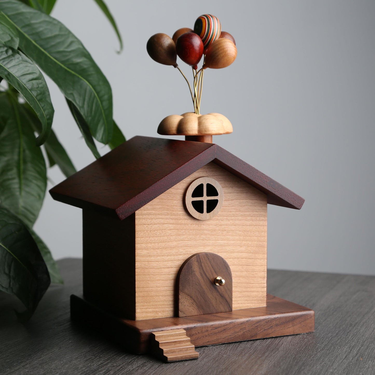 Personalized Wooden Piggy Bank,Flying House Coin Bank,Kids Money Box,Custom Name Kids Bank,Gifts for Kids,Baby Birthday Gift,Unique Bank