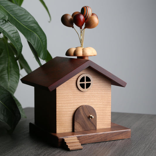 Personalized Wooden Piggy Bank,Flying House Coin Bank,Kids Money Box,Custom Name Kids Bank,Gifts for Kids,Baby Birthday Gift,Unique Bank