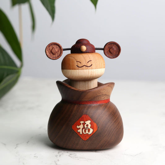 Wooden Chinese New Year Snake Decoration,Lucky Ornament for Home/Car,and Gifting,Personalized Lunar New Year Gift for Family and Friends