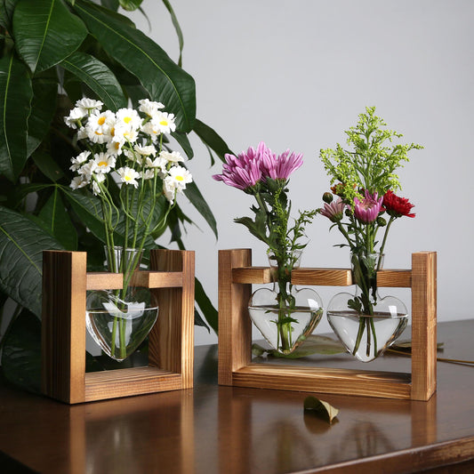 Custom Heart-Shaped Plant Propagation Station,Gift for Plant Lovers,Plant Mom Home Decor, Desk/Office Décor,Housewarming & Dorm Planter Gift