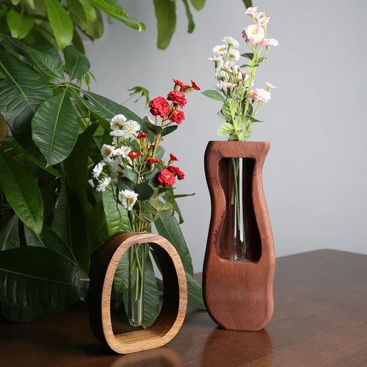 Custom Walnut Wooden Vase,Personalized Flower Holder,Unique Gift for Her,Gift for Mom,Home Decoration,Eco-Friendly Décor,Thoughtful Keepsake