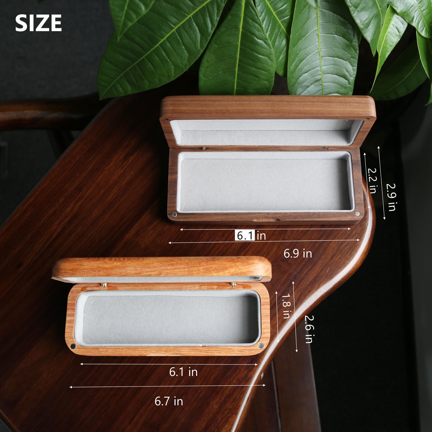 Personalized Wooden Eyeglasses Case-Custom Engraved Glasses Case-Unique Eyeglasses Box,Premium Wood Glasses Holder-School Season Gift